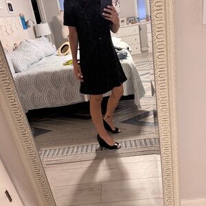 Black Swing Sequin Dress